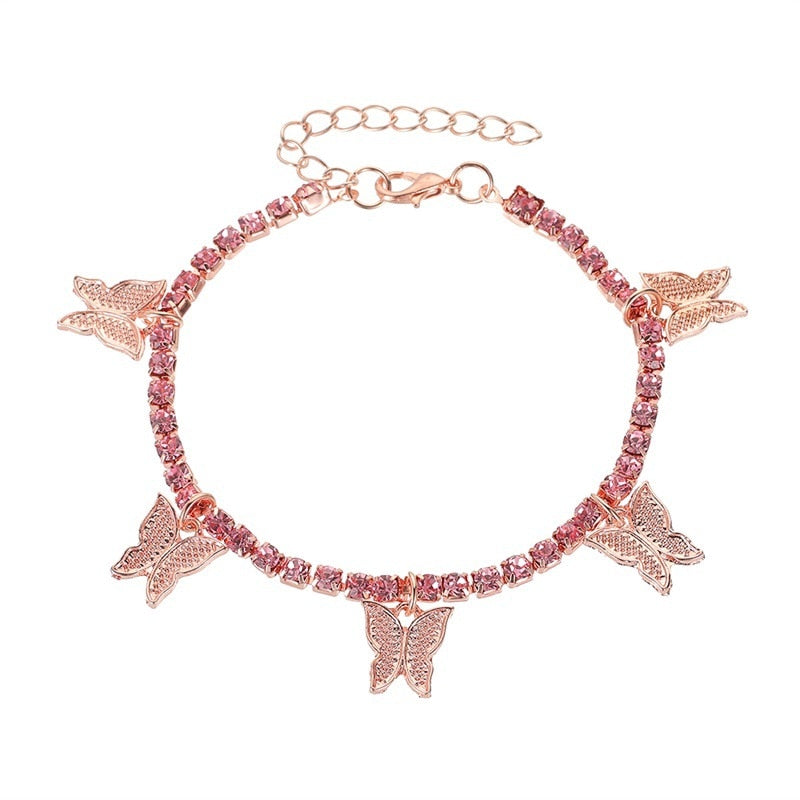 Butterfly Tennis Anklet