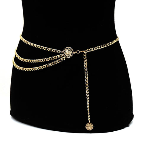 Vintage Gold Waist Belt