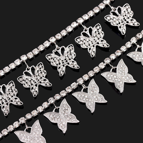 Crystal Leaf Anklet