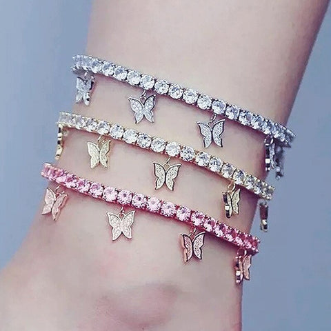 Butterfly Tennis Anklet