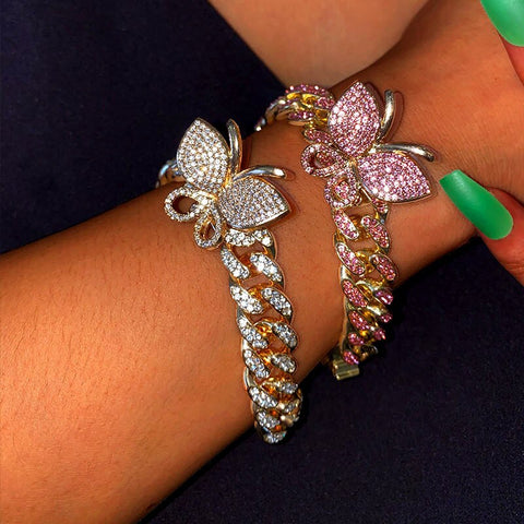 Butterfly Cuban Bracelet