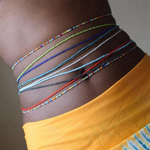 Multi Colour African Waist Beads