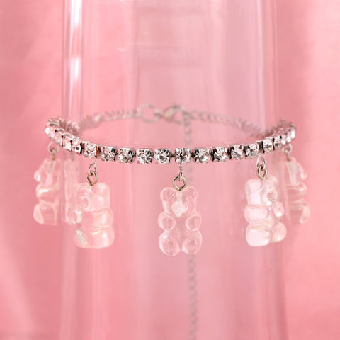 Crystal Bear Anklet