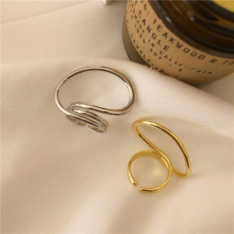 Geometric Gold Ring