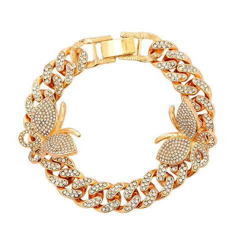 Butterfly Cuban Bracelet