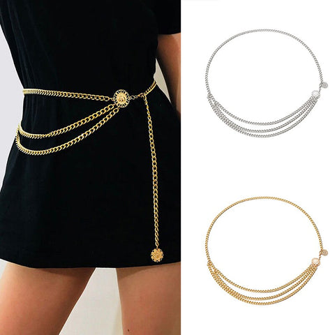 Vintage Gold Waist Belt