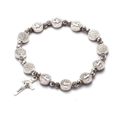 Rosary Cross Bracelet