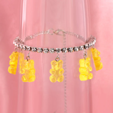 Crystal Bear Anklet