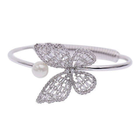 Pearl Butterfly Bangle