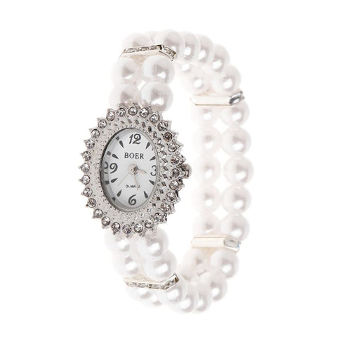 Pearl Rhinestone Watch