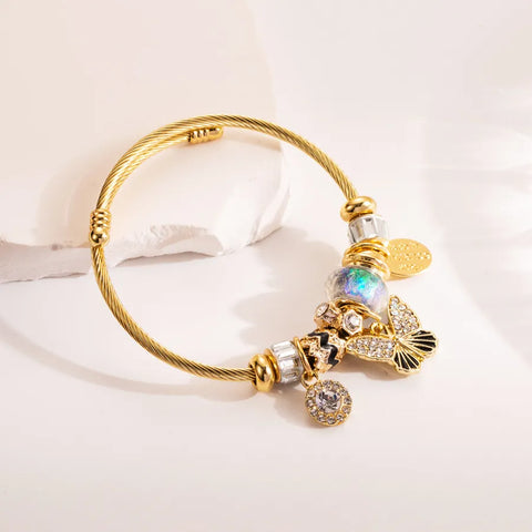 Butterfly Bangle Bracelet