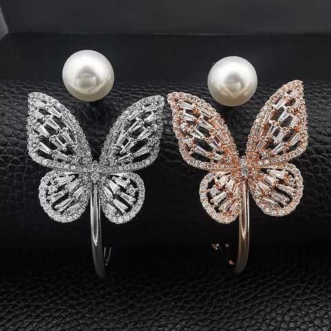 Pearl Butterfly Bangle