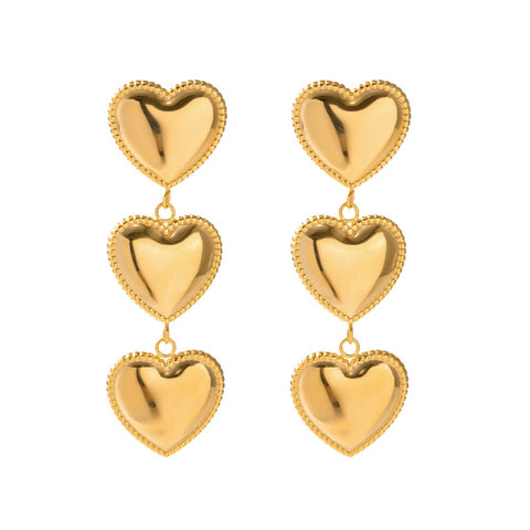 Double Heart Earrings