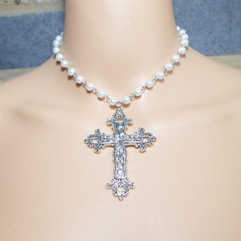 Pearl Rosary Necklace