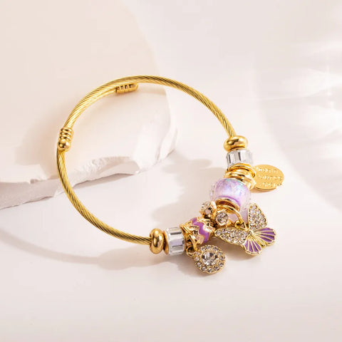 Butterfly Bangle Bracelet