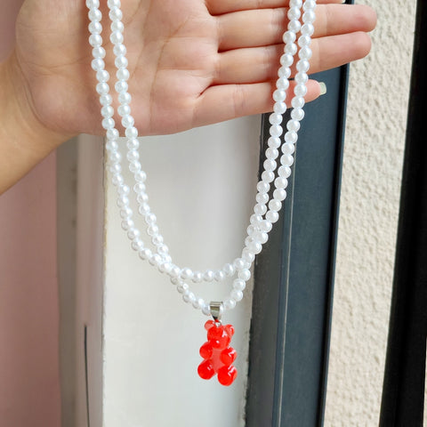 Candy Bear Beaded Necklace