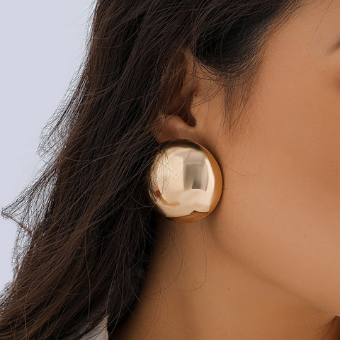 Gold Geometric Hoop Earrings