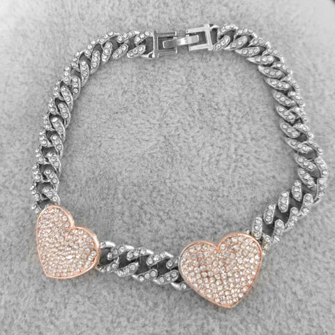 Heart Cuban Anklet