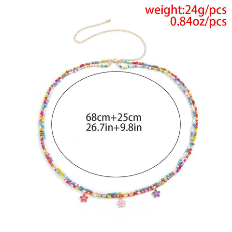 Colourful Beaded Waist Chain