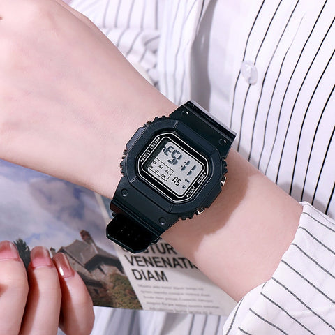 Transparent & Silicon Digital Watch