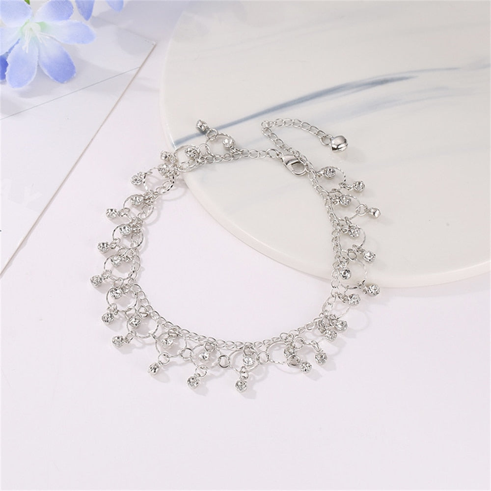 Bohemian Rhinestone Anklet