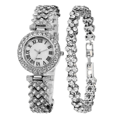 Pattern Diamond Quartz Watch