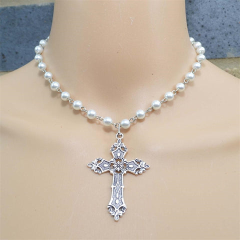 Pearl Rosary Necklace