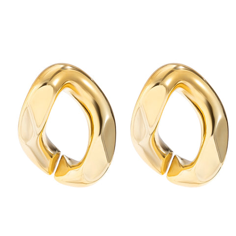 Gold Geometric Hoop Earrings