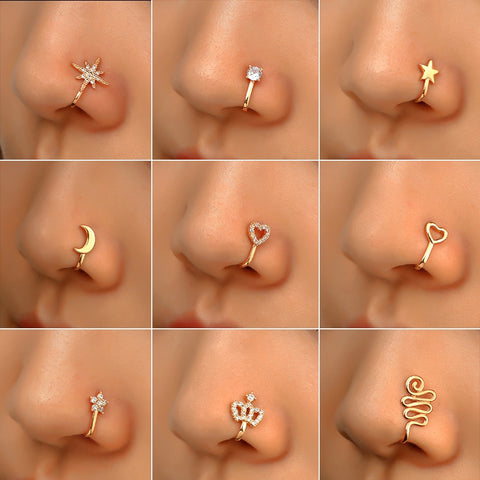 Gold Nose Piercing Designs