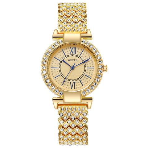 Pattern Diamond Quartz Watch