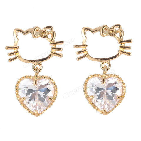 Kitty Dangle Earrings