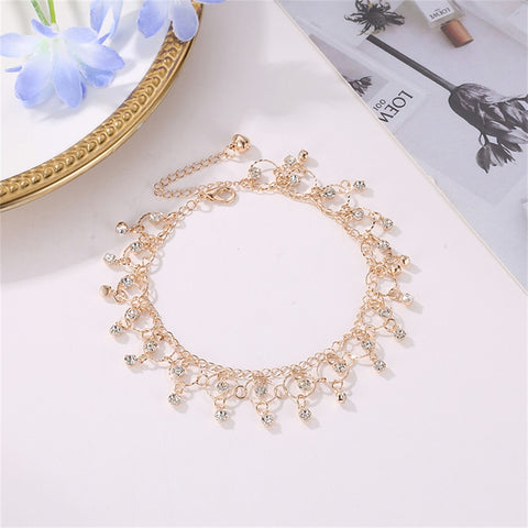 Bohemian Rhinestone Anklet