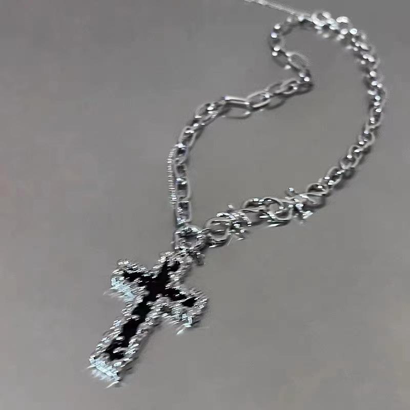 Cross Barbed Thorn Necklace