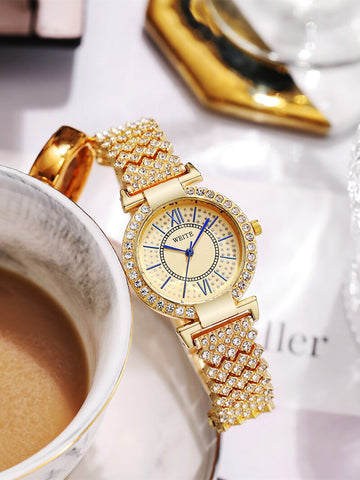 Pattern Diamond Quartz Watch