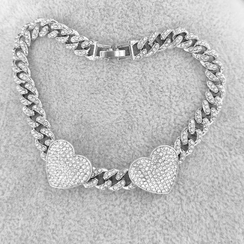 Heart Cuban Anklet