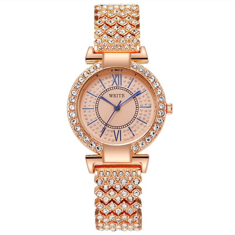 Pattern Diamond Quartz Watch