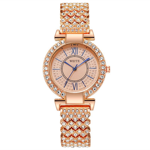 Pattern Diamond Quartz Watch