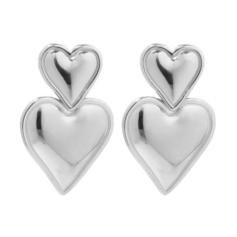 Double Heart Earrings