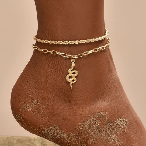 Bohemian Snake Anklet