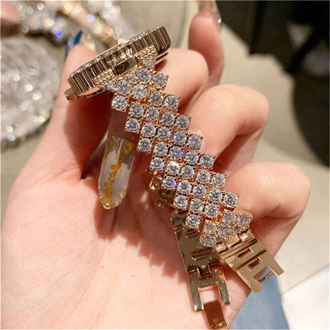 Pattern Diamond Quartz Watch