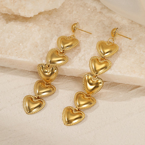 Double Heart Earrings