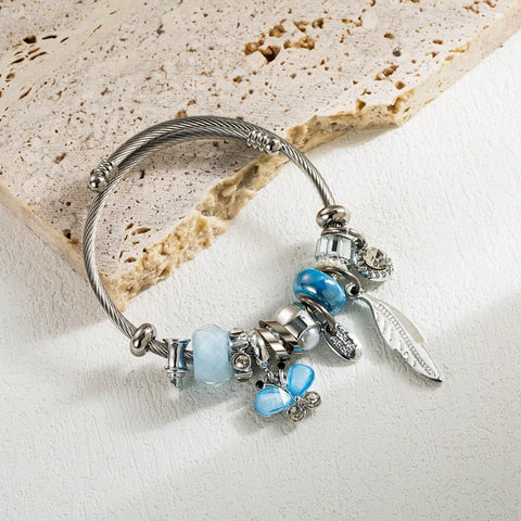 Butterfly Bangle Bracelet