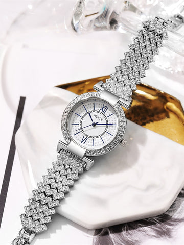 Pattern Diamond Quartz Watch