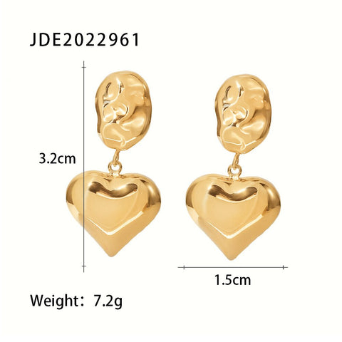 Double Heart Earrings