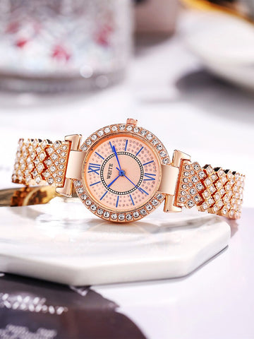 Pattern Diamond Quartz Watch