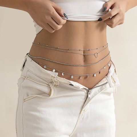 Boho Multilayer Shiny Waist Chain