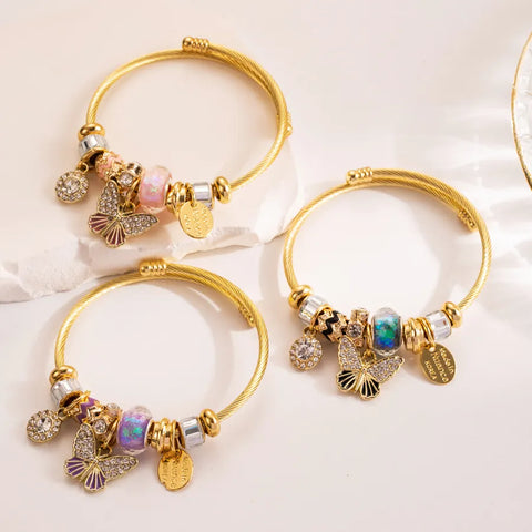 Butterfly Bangle Bracelet