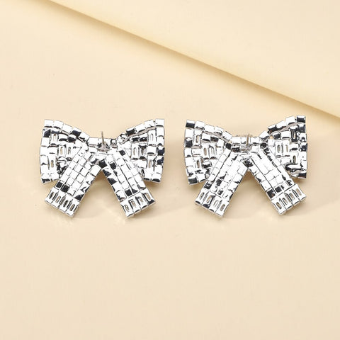 Bowknot Crystal Earrings