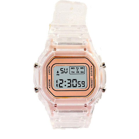 Transparent & Silicon Digital Watch