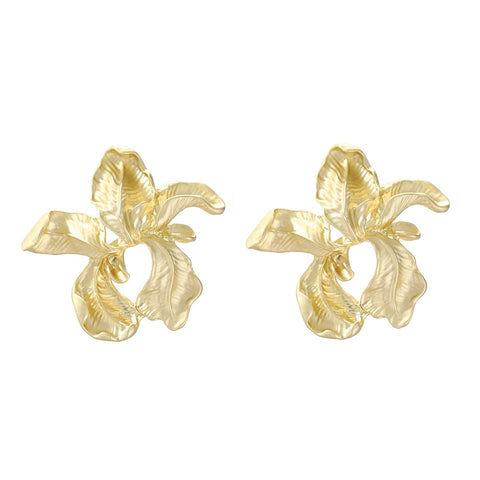 Metal Flower Earrings